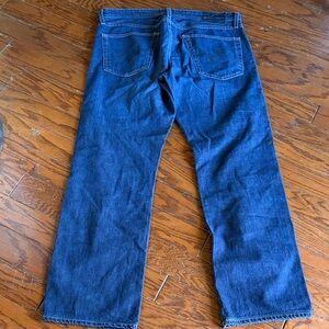 Ag Adriano Goldschmied Men's Straight Jeans in Deep Blue